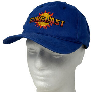 Vintage Suncoast Casino Las Vegas Hat Cap Blue Y2Ks Gambling Gambler Snapback